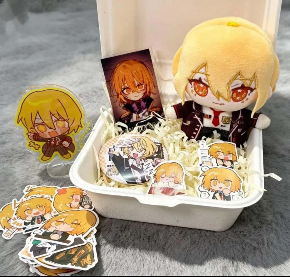 Fantasy RPG Inspired Fan-Made Gift Box | 10Cm Plush Doll, Acrylic Stand, Acrylic